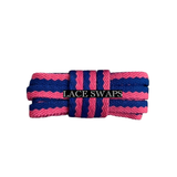 1 Pair Two Tone Colorful Classic Flat Shoelaces Now Available in 47 55 Inches Shoe laces