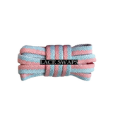 1 Pair Two Tone Colorful Classic Flat Shoelaces Now Available in 47 55 Inches Shoe laces