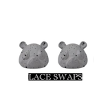 2 Pairs Of Bear Metal Lace tags