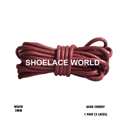 Wax Thin Rope Shoelaces