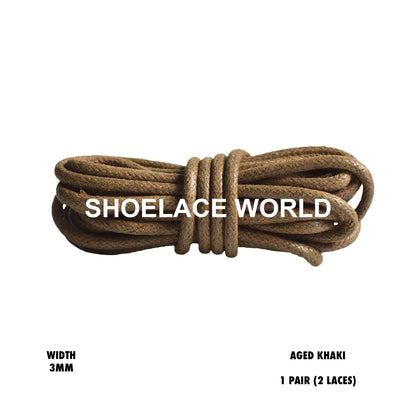 Wax Thin Rope Shoelaces