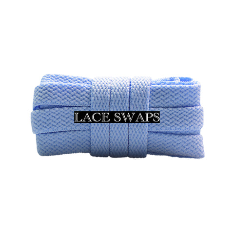 Baby Blue Premium Flat Classic Shoelaces