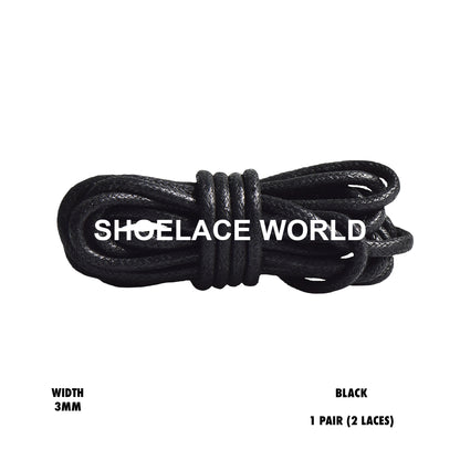 Wax Thin Rope Shoelaces