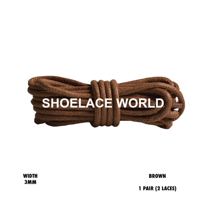 Wax Thin Rope Shoelaces