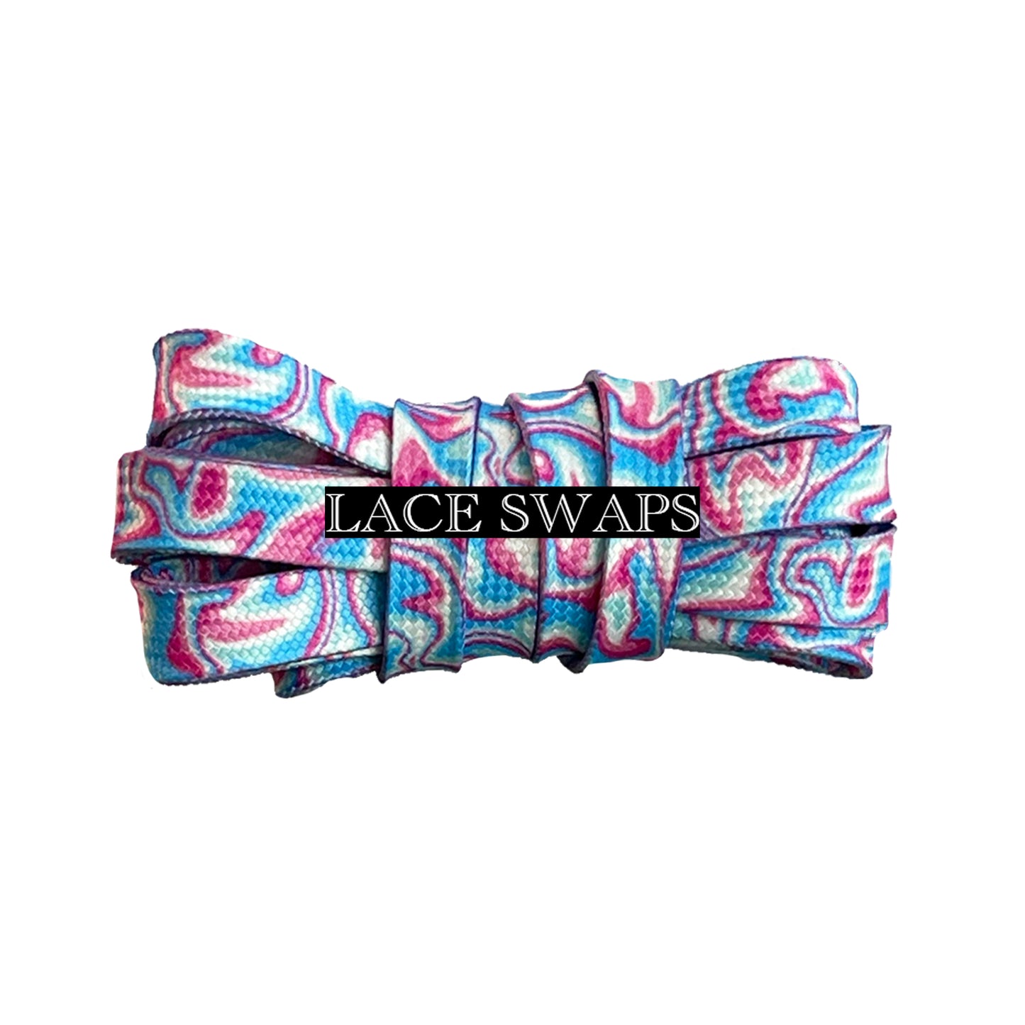 Oil Spill Flat Pattern Shoelaces