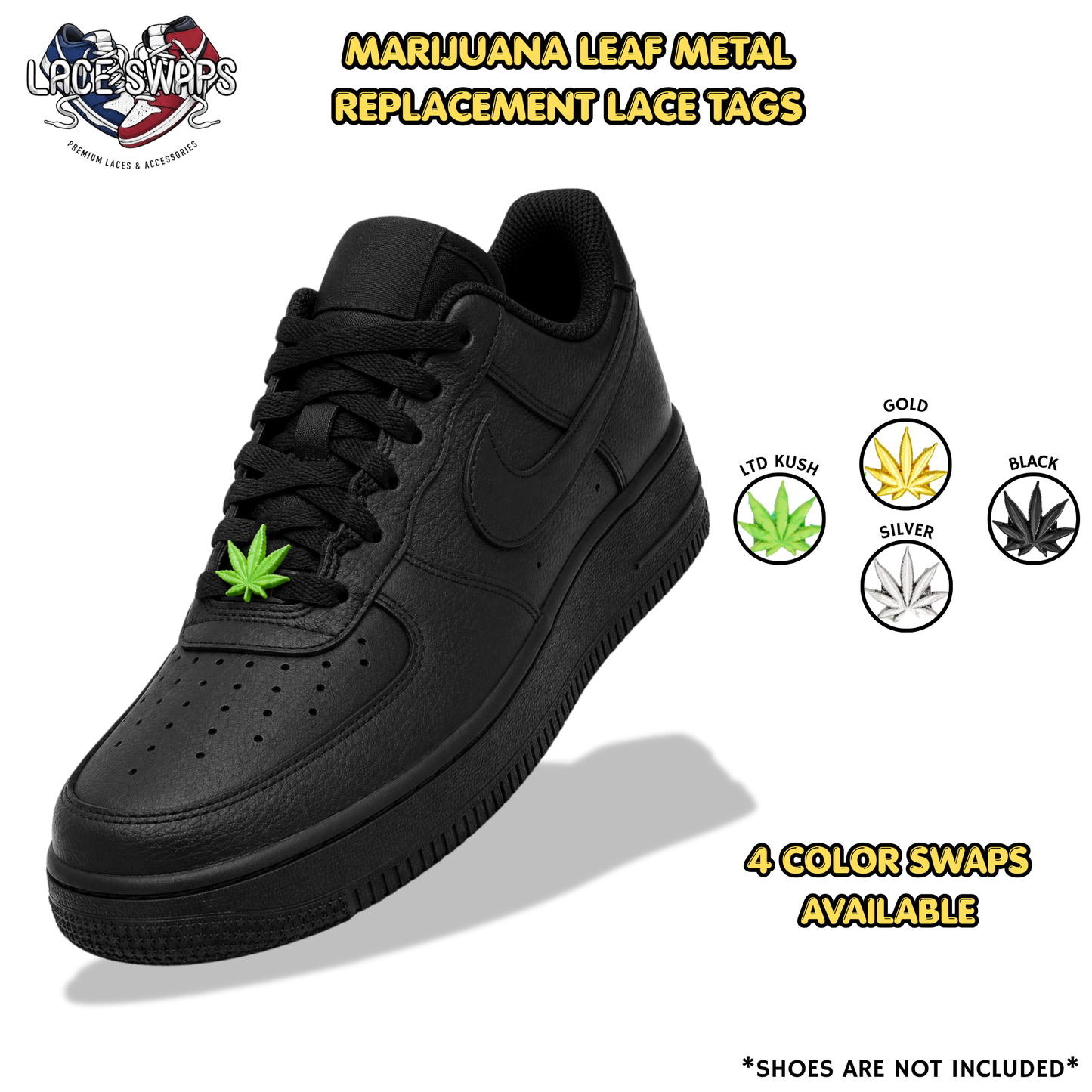 Marijuana 420 Shoelace Tags