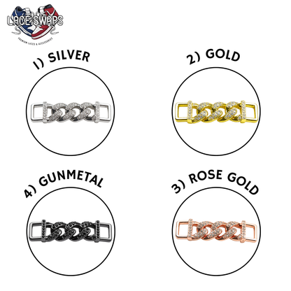 Cuban Diamond Chain Link  Lace Tags