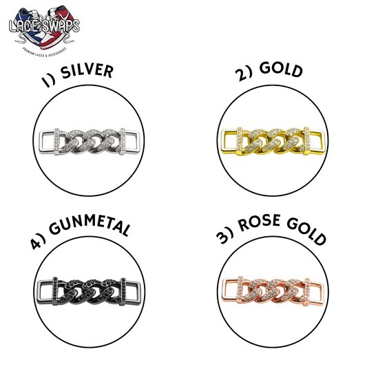 Cuban Diamond Chain Link  Lace Tags