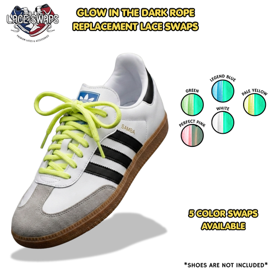Glow In The Dark Classic Rope Shoelaces