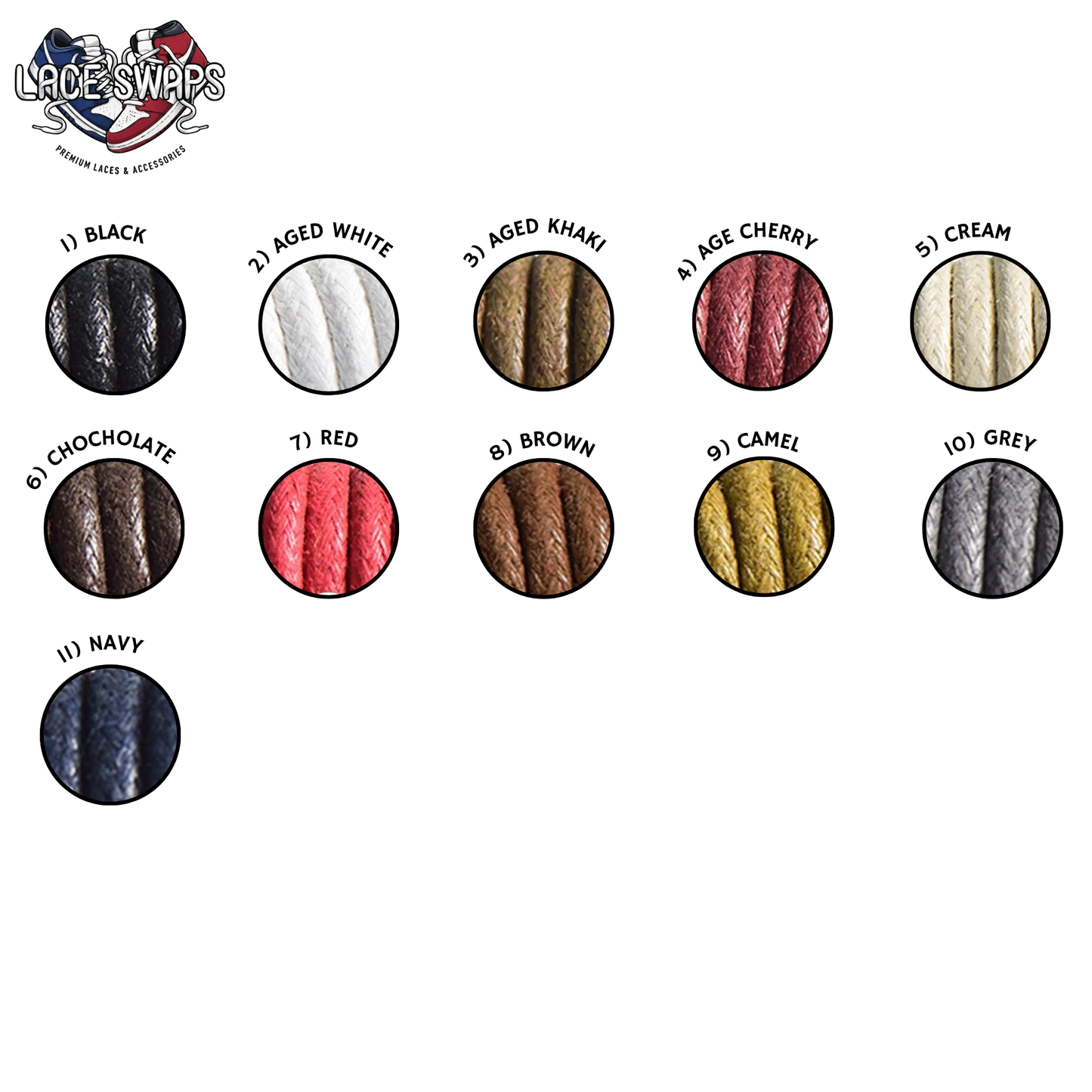 Wax Thin Rope Shoelaces