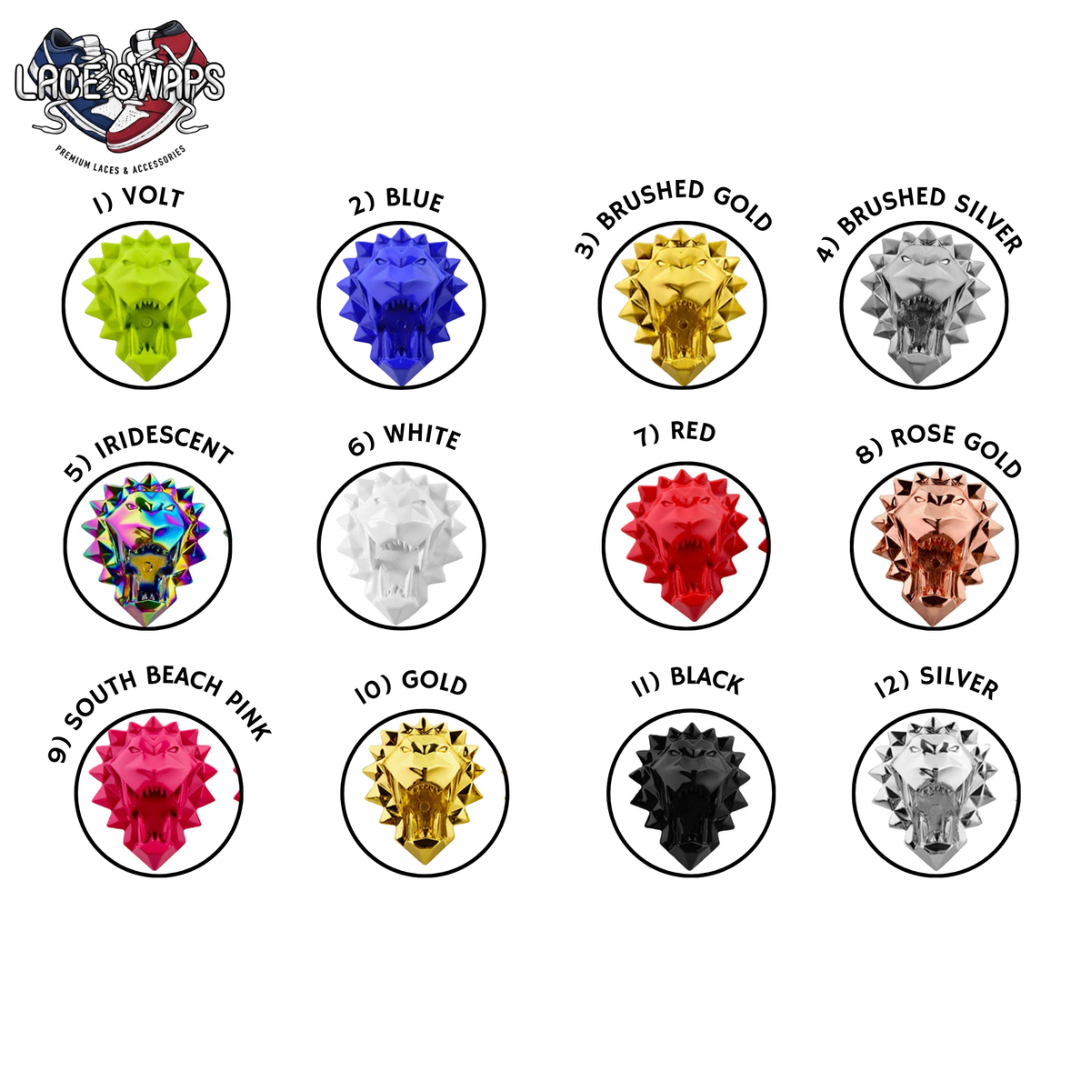 Roaring Lion Lace Tags
