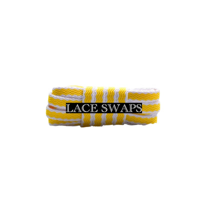 Two Tone Racer Pattern Flat Shoelaces