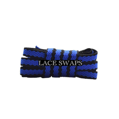 Two Tone Racer Pattern Flat Shoelaces