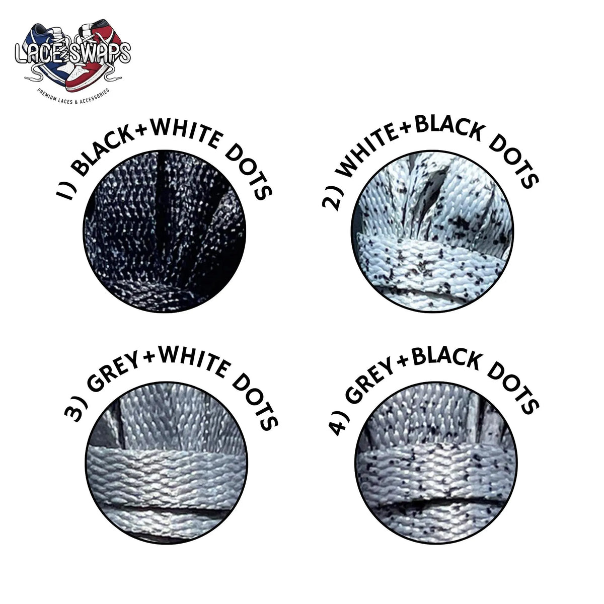Speckle Dot Shoelaces