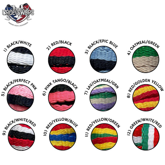 Multicolor Flat Shoelaces