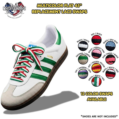 Multicolor Flat Shoelaces
