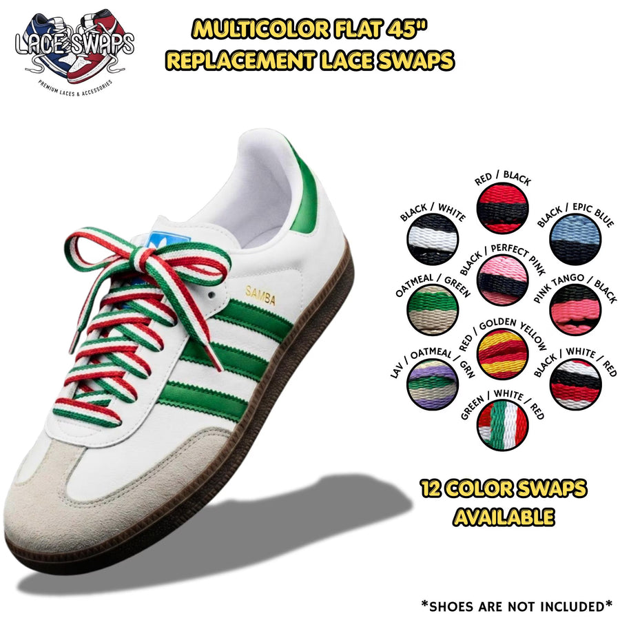 Multicolor Flat Shoelaces