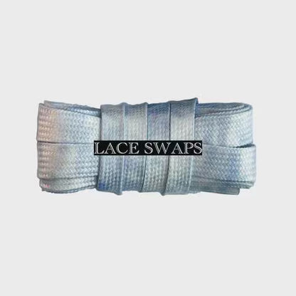 Flat Denim Print Shoelaces