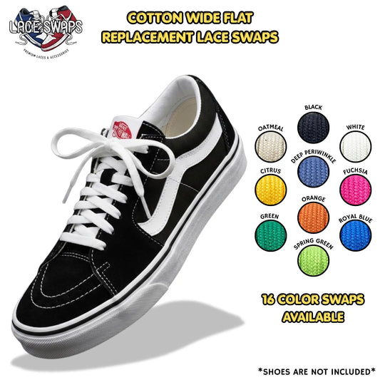 Double Layer Cotton Shoelaces
