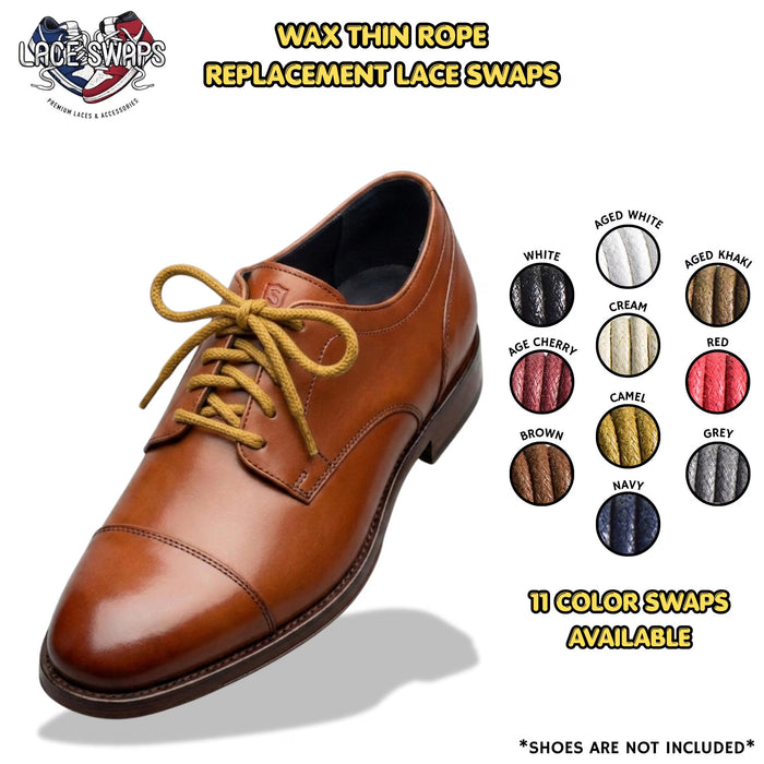 Wax Thin Rope Shoelaces