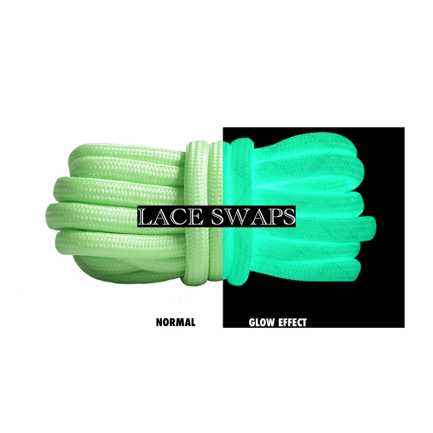 Glow In The Dark Classic Rope Shoelaces