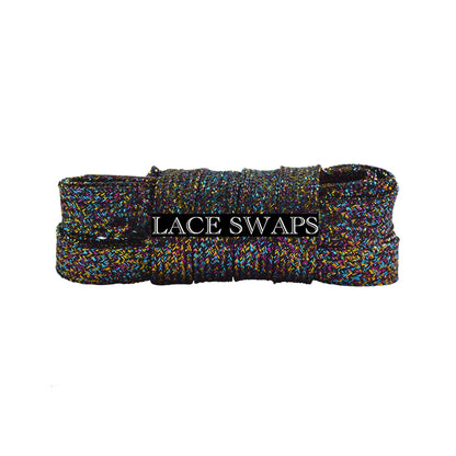 Flat Glitter Wide Shoelaces