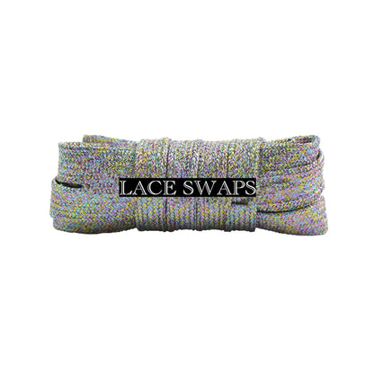 Flat Glitter Wide Shoelaces