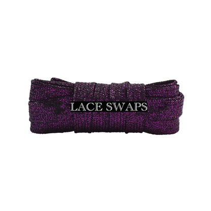 Flat Glitter Wide Shoelaces