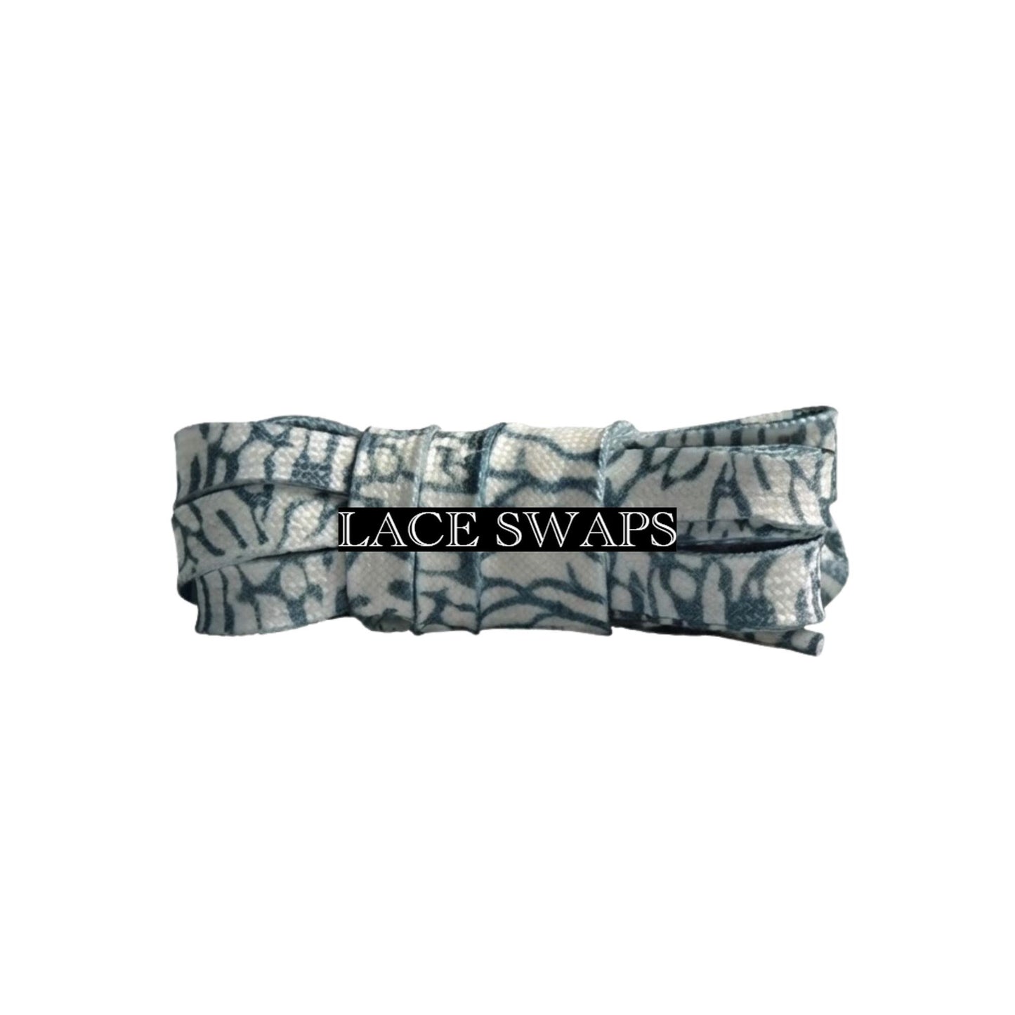 Flat Elephant Print Shoelaces