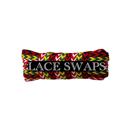 W-Threaded Pattern Premium Double Layer Flat Shoelaces