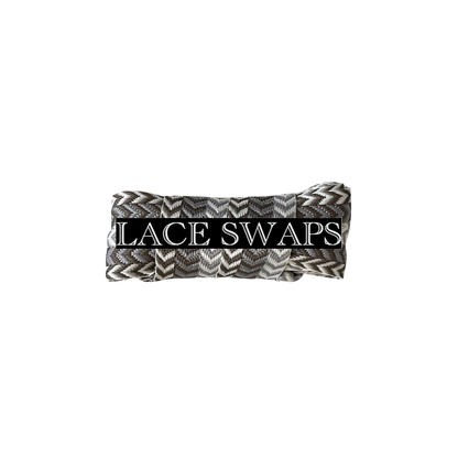 Premium W-Threaded Pattern Wide Flat Shoelaces