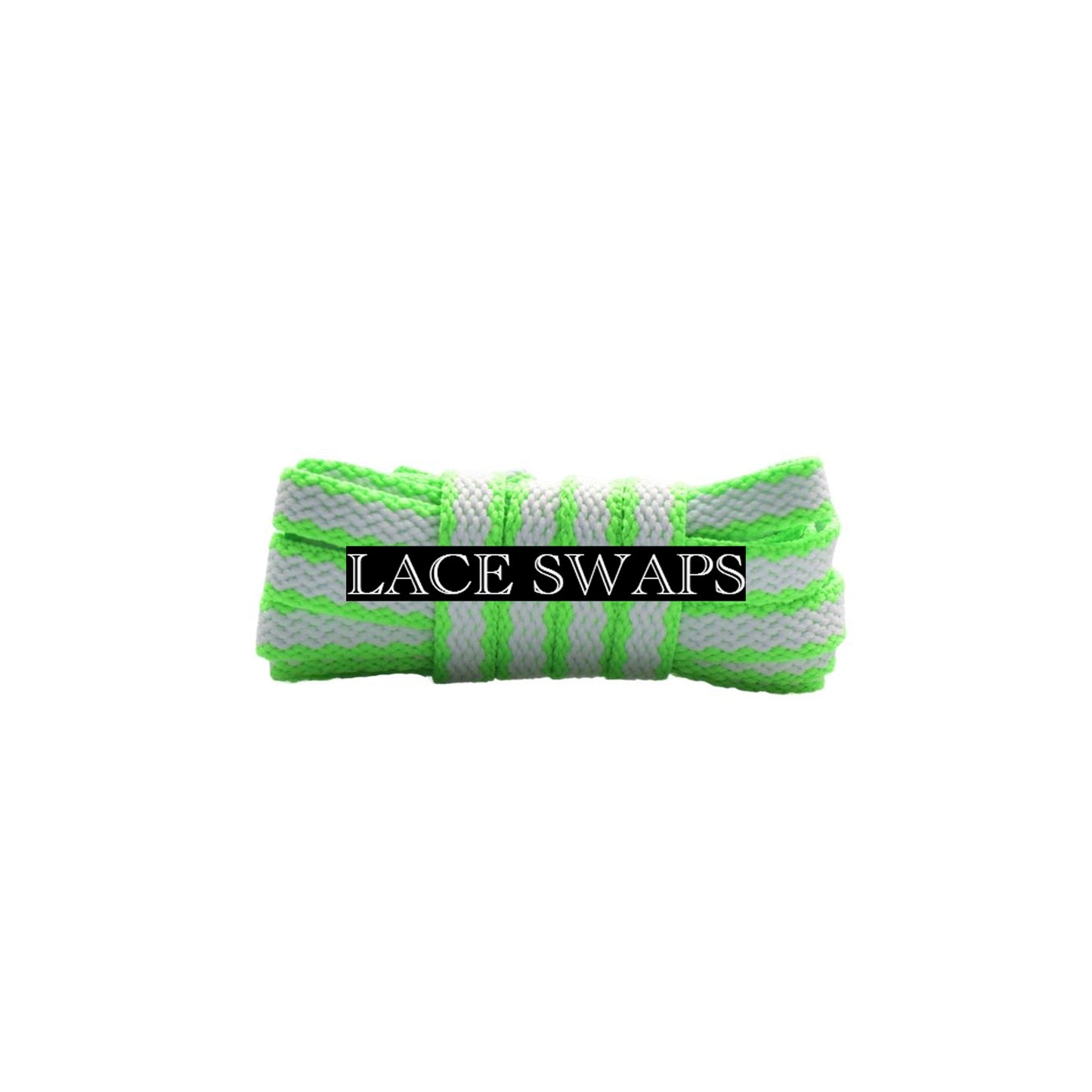 Two Tone Racer Pattern Flat Shoelaces