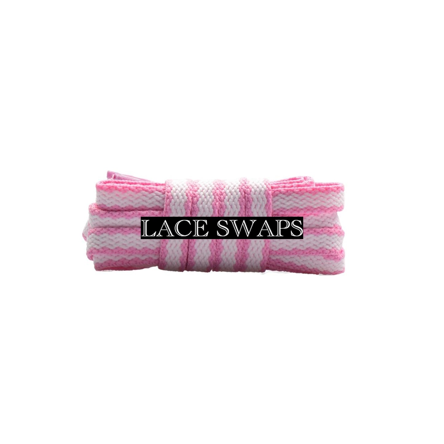 Two Tone Racer Pattern Flat Shoelaces